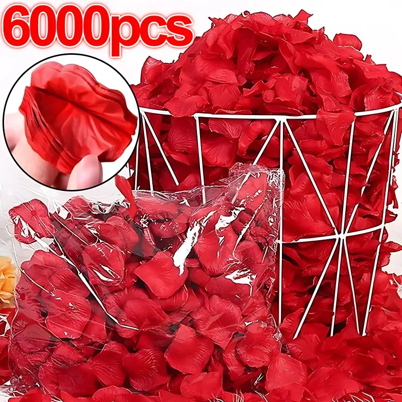

6000/100 шт., цветные искусственные цветы для романтической свадебной вечеринки