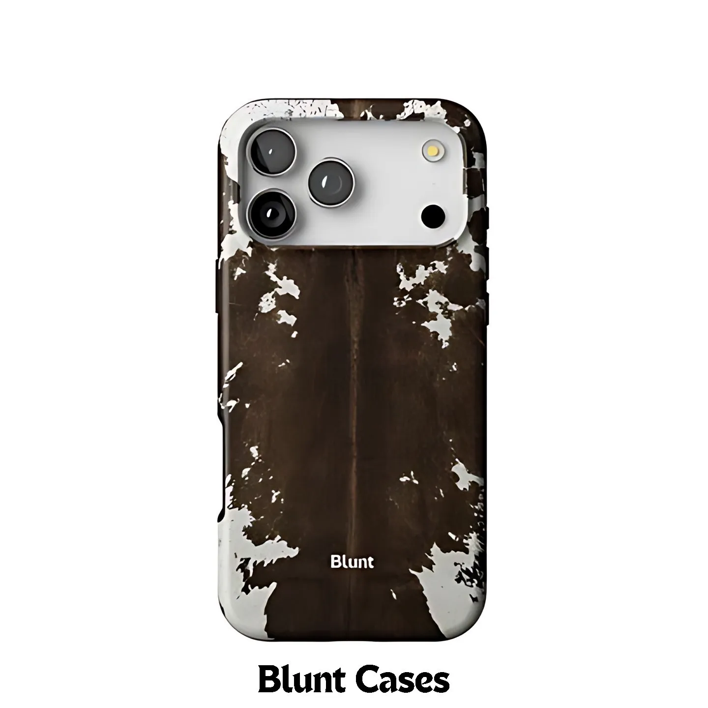 Vintage Cow Print Blunt Phone Case for Samsung Galaxy S20 S23 S24 S25 S26 FE Plus Edge 5G Luxury Double-layer Back Cover