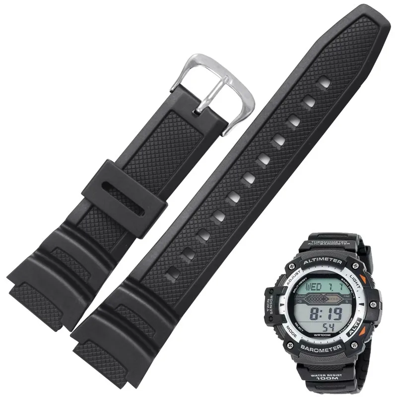 18 mm Sport-Silikonband für AE-1000w AQ-S810W SGW-400H SGW-300H Business-Armband für Herren,