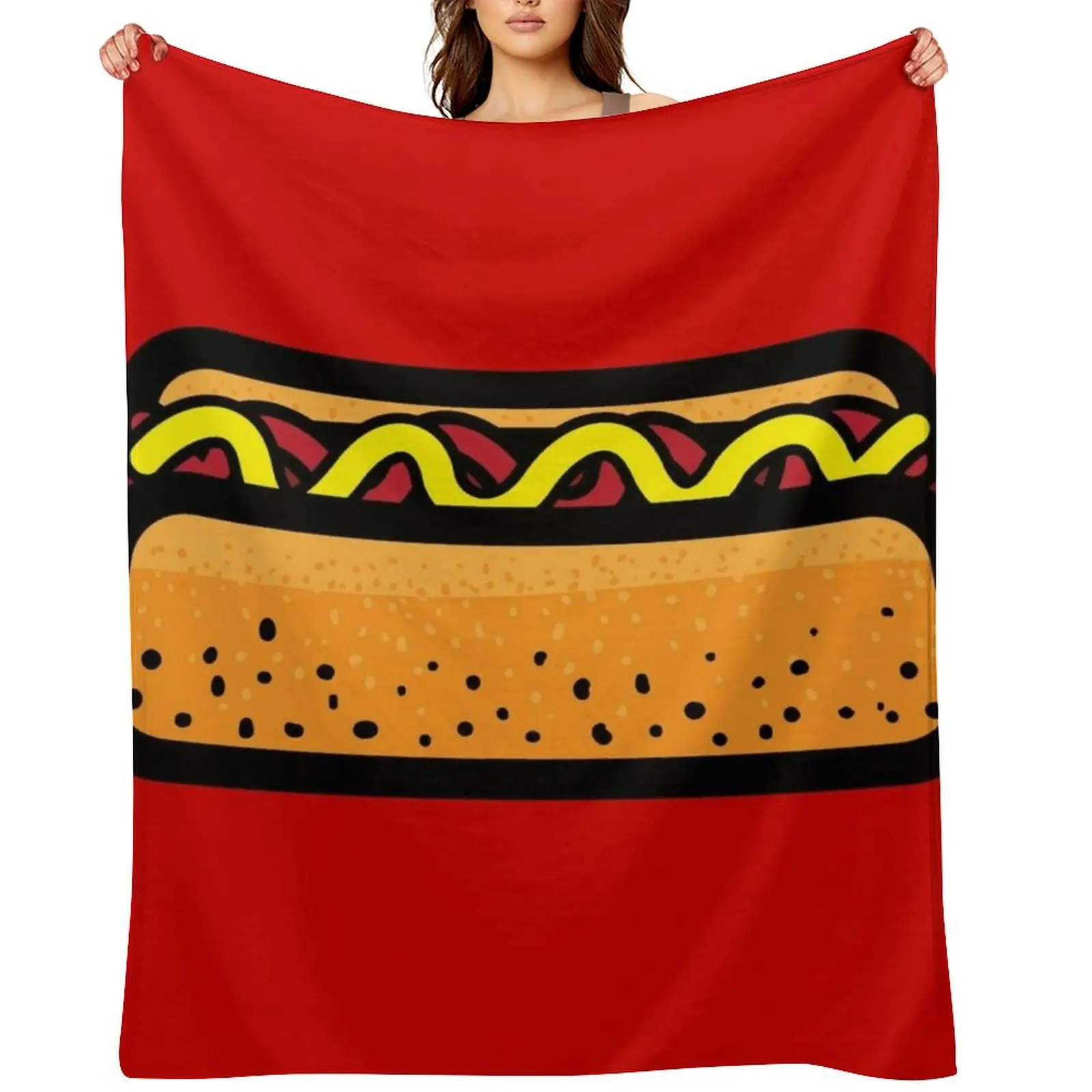 

Hot dog Throw Blanket for babies Blankets For Sofas Bed decorative Blankets