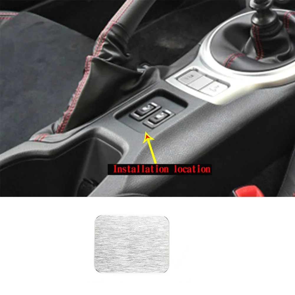 For Subaru BRZ Toyota 86 2012-2020 Aluminum Alloy Car Seat Heating Panel Cover Frame Sticker Trim Accessories