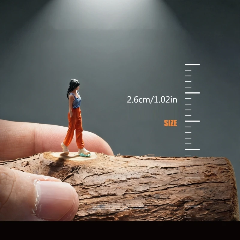  Complex Girl Figurine Resin Miniature Girl Model Wearing Lady Great For Enthusiasts