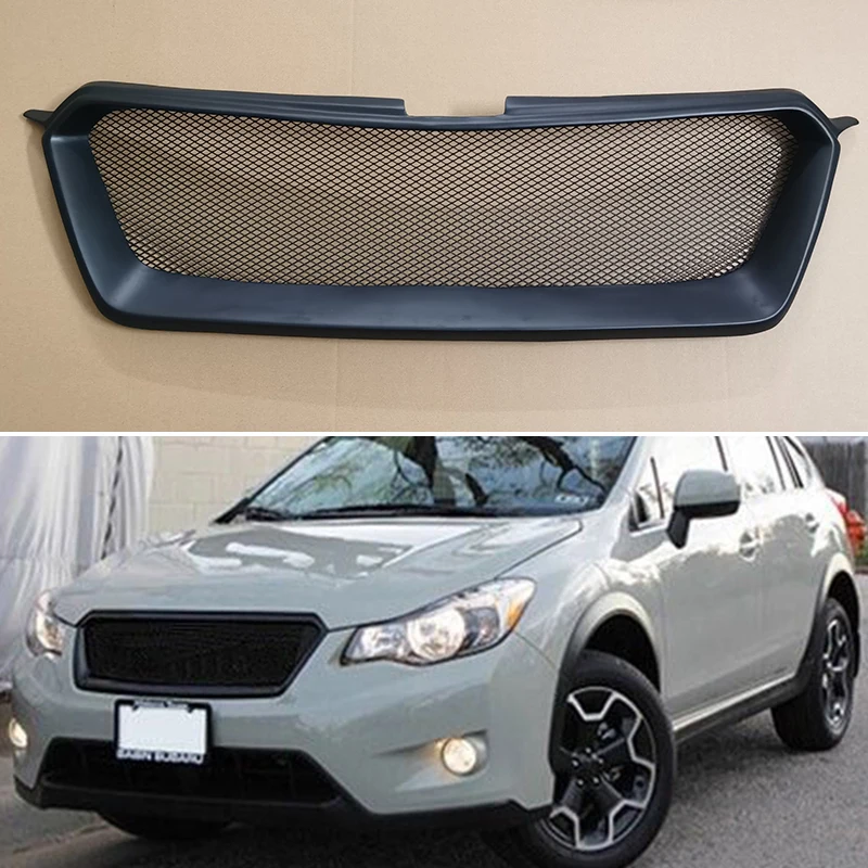 For Subaru XV Crosstrek 2013 2014 2015 2016 2017 Year  Racing Grille Grill Body Kit Accessories FRP Matte Black