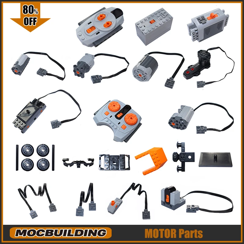 New Technical Motor Parts Building Blocks Power Function PF Model Sets Compatible Tarin Accessories  MOC High-tech Bricks