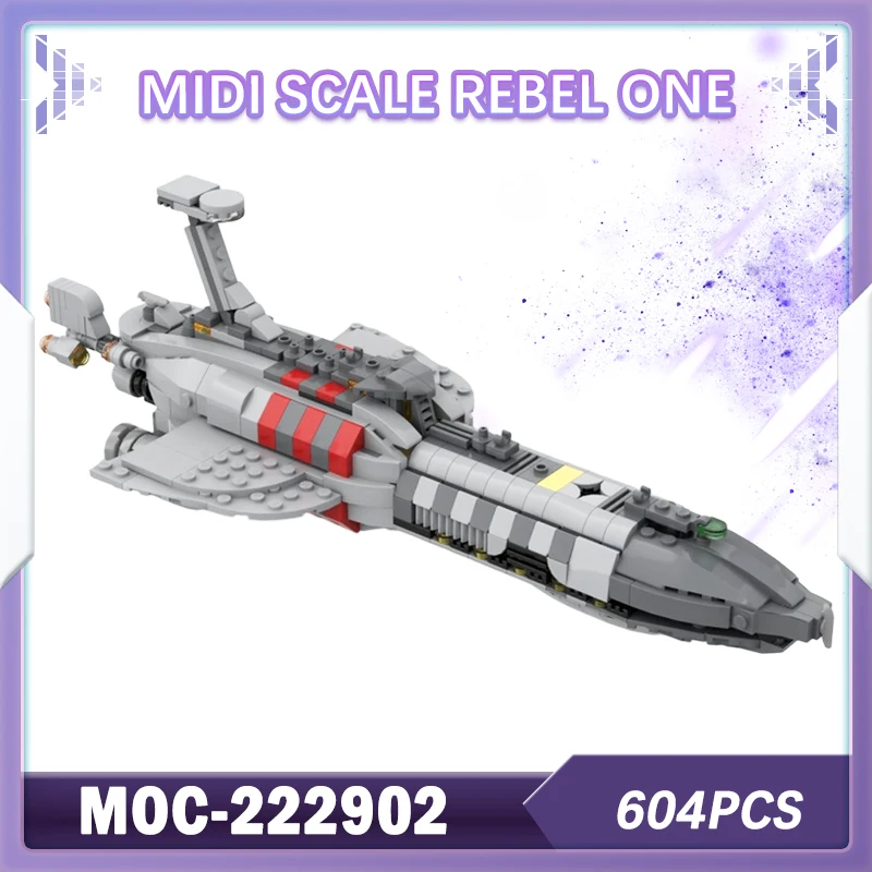

MOC-222902 Военная военная серия, масштаб миди, модель строительного блока Rebel One, кирпич из мелких частиц, модель строительного блока, кирпич, 604 шт.