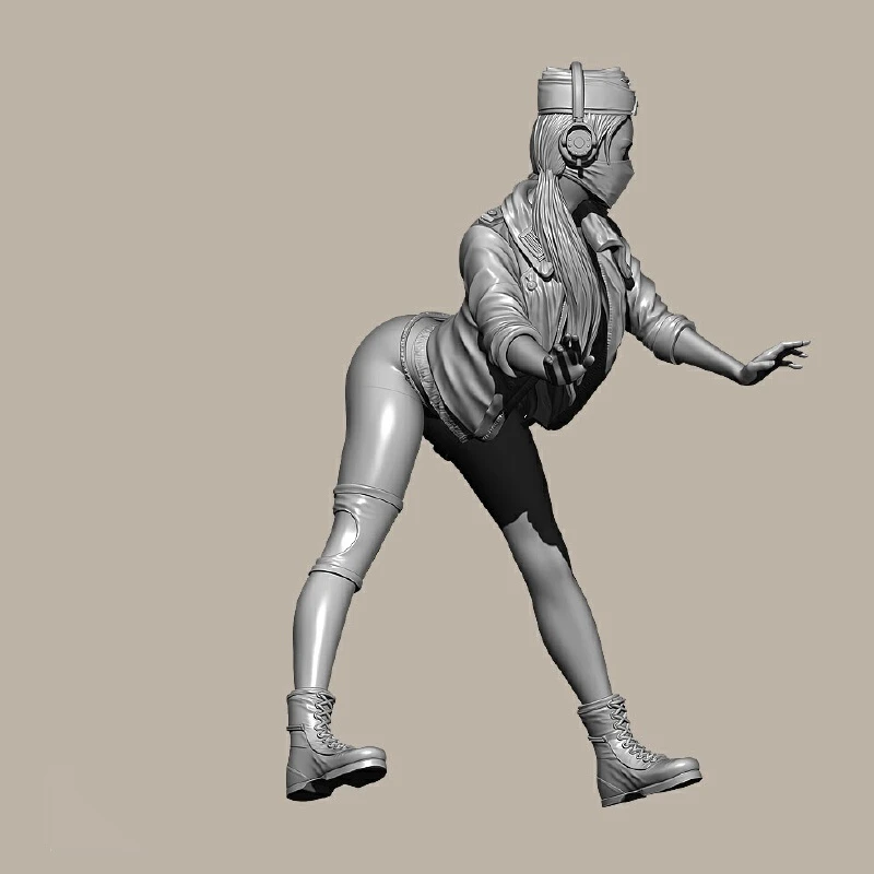 1/35 Empire Motorcycle Baby Resin Model Figure Gk Micro Miniature 3d Printed White Model Toy Unassembled And Unpainted Kit