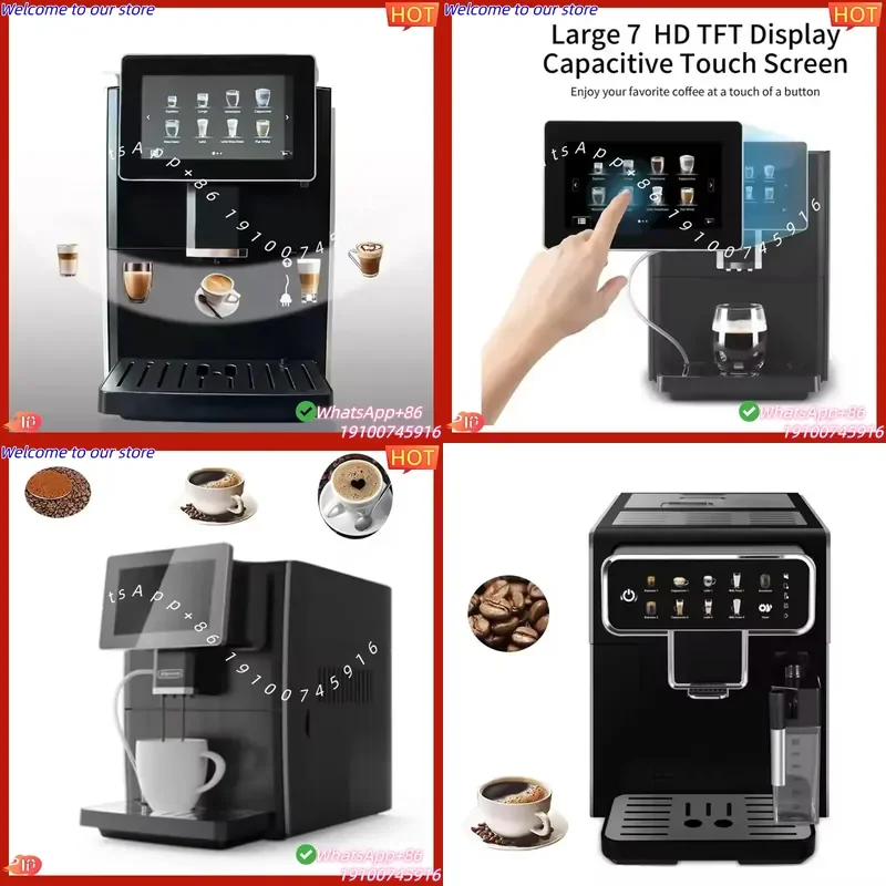 2026CE Lemo Large Screen Touch Commercial Grade Fully Automatic Italian American One-Button Freshly Ground Steam 15Bar