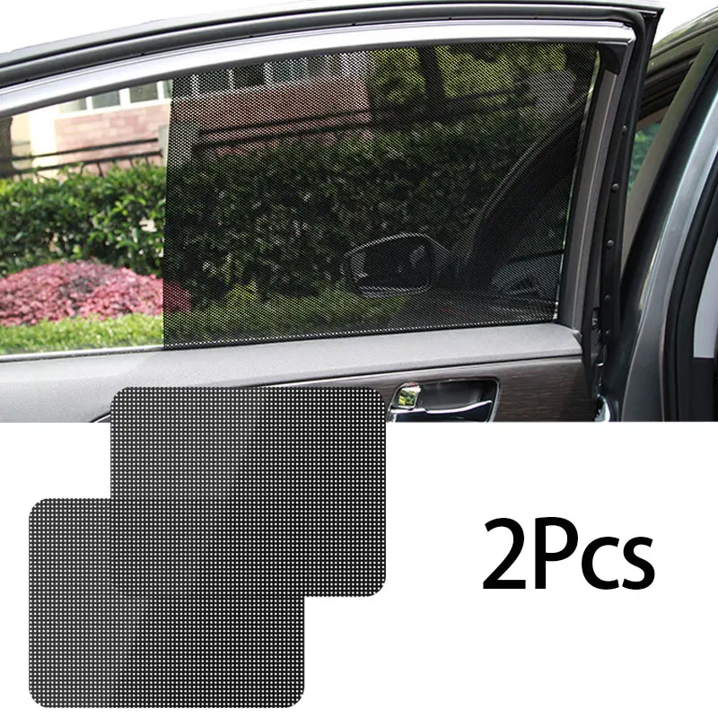 

2 Pcs Car Side Window Sun Shade UV Protection Summer Protect Car Window Sun Visor Shield Sunshade Protector Film Car Accessories