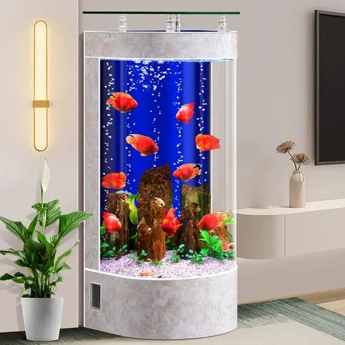 Living Room Small Aquariums Fish Tank Bowl Home Vivarium Round Aquariums Fish Tank Big Landscaping Acuarios Pet Products