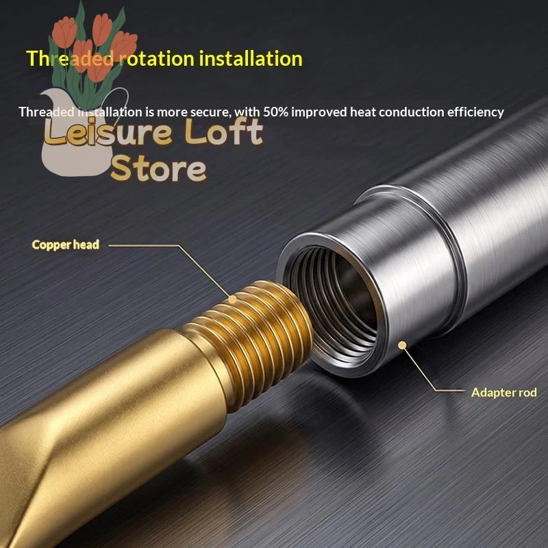 Mini Soldering Iron Heat Press Tip with Adapter Stable Heat Output Precision Ironing for Fabric Patch Fixing Small Art Creation
