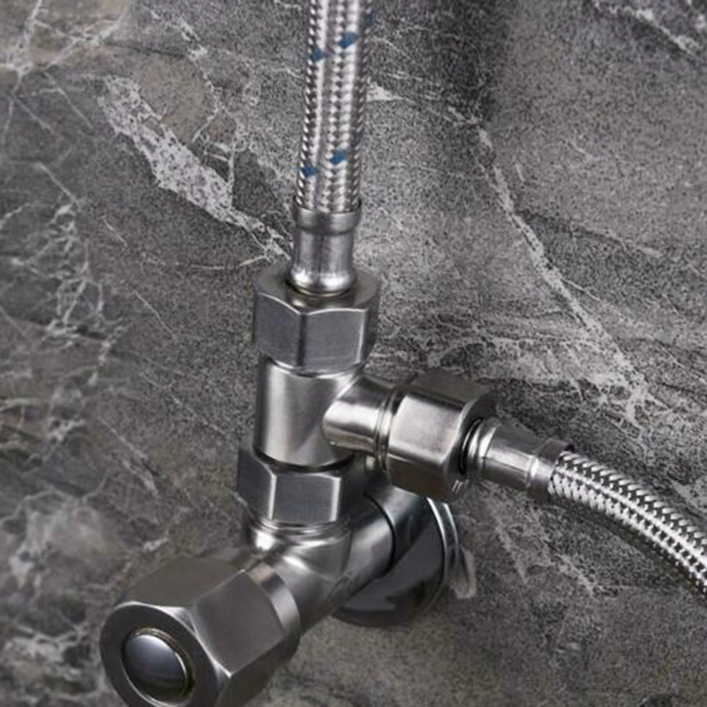

Toilet T Adapter T Shape Diverter For Bath Bidet Sprayer Shower Angle Valve Hose Connector Three Way Device 40x27mm 304 Copper