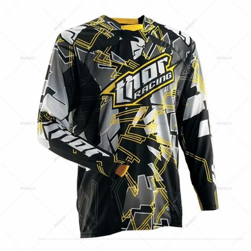 Motorcycle Mountain Bike Team Downhill Jersey, New Racing, MTB, Offroad, DH, MX, Bicycle Locomotive Shirt, Cross Country, 2025