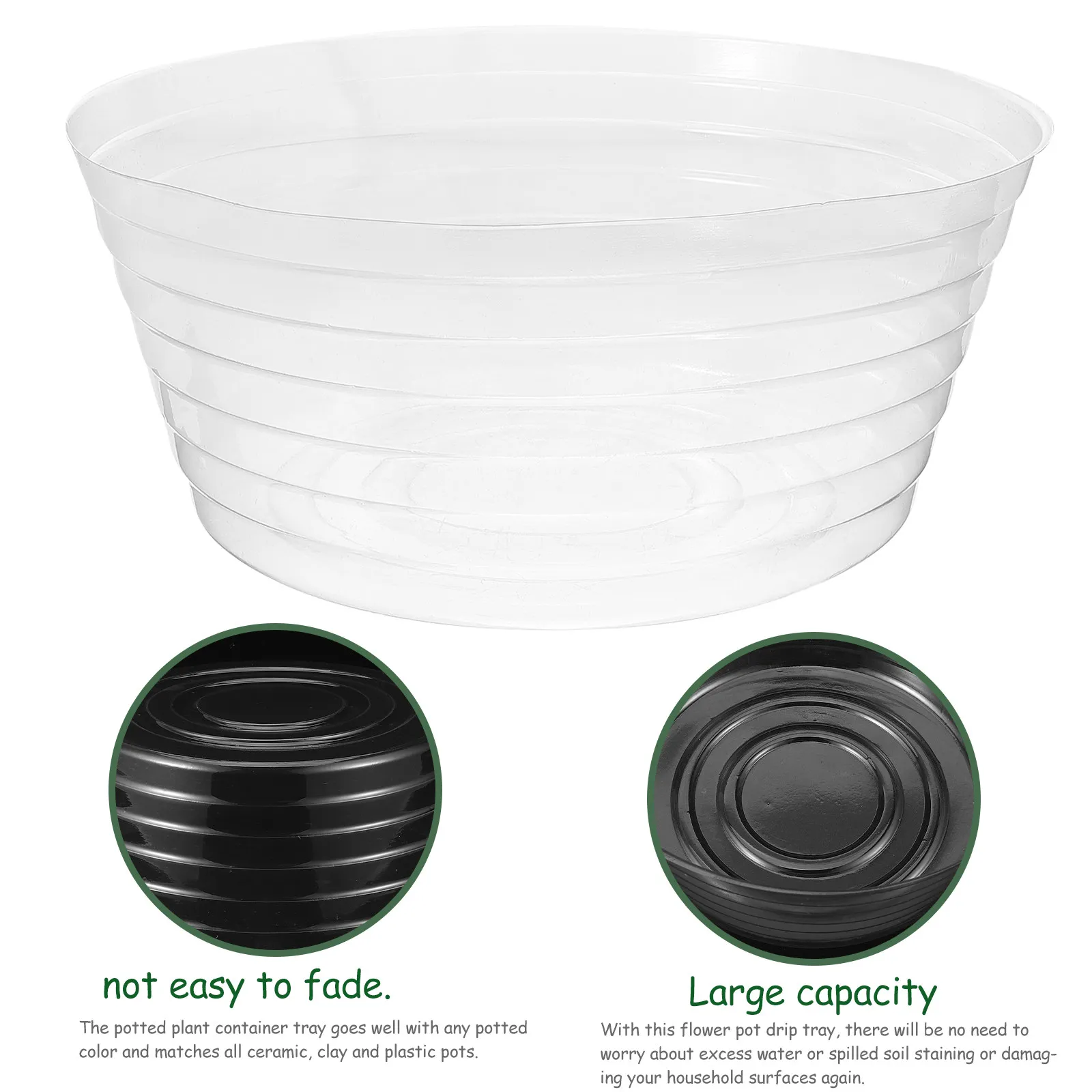 10Pcs Thick Flower Pot Saucers Plastic Plant Drip Tray Indoor Pot Tray for Planter Planter Base