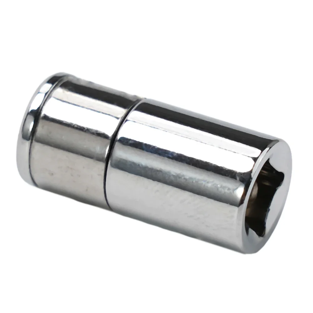 Achieve Precise Results, 1/4 Square Drive to 1/4 Hex Shank Socket Bits Converter, Silver Color, Long lasting Performance