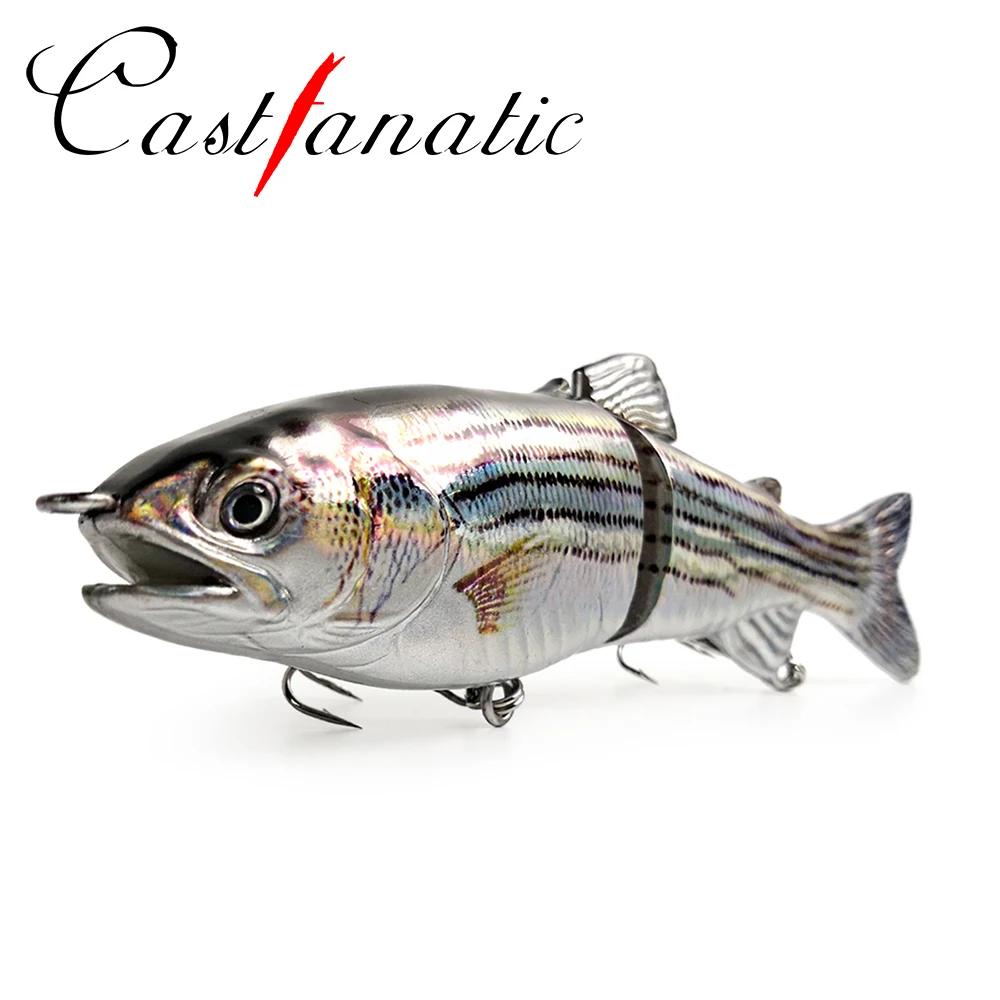 Castfanatic 66/23g 2 bölüm derin deniz balıkçılık cazibesi Swimbaits Minnow yapay sert yem sazan mücadele pike Trolling büyük oyun balık