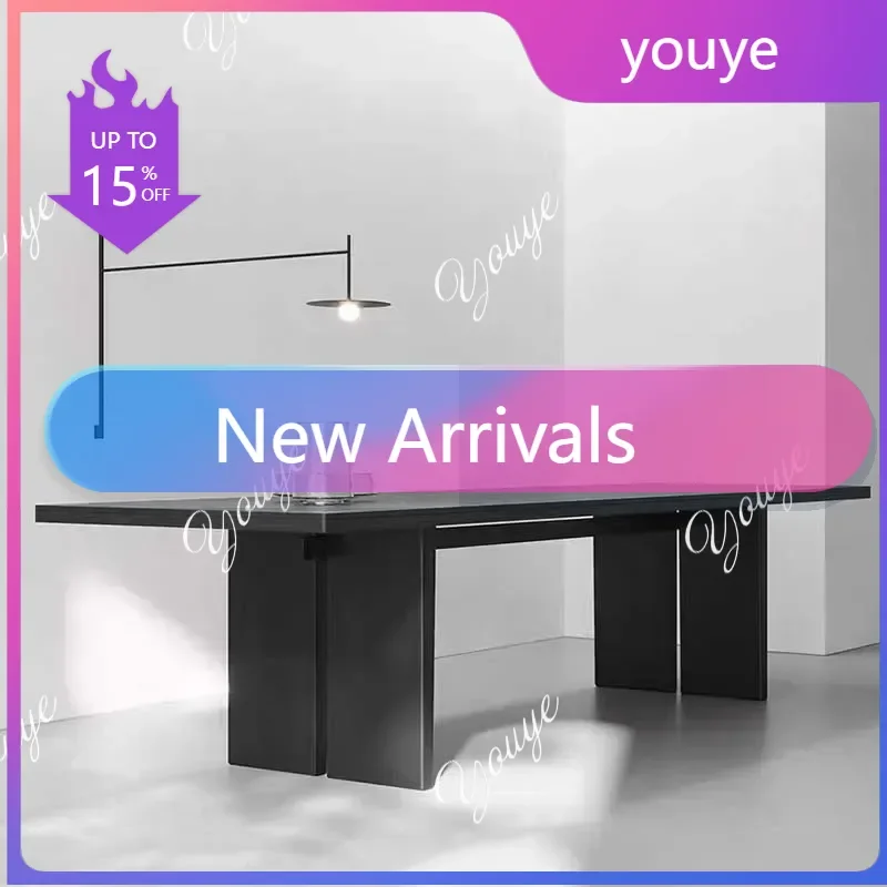 N63 Wood Household Computer Table Large Bedroom Luxury Black Office Computer Table Gaming Study Escritorio Oficina Furniture