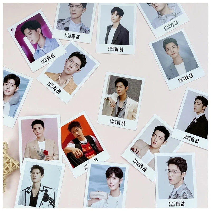 40 Pcs/Box Bo Jun Yi Xiao Lomo Card Xiao Zhan, Wang Yibo Figure Exquisite Creative HD Photo Card Message Card Gift