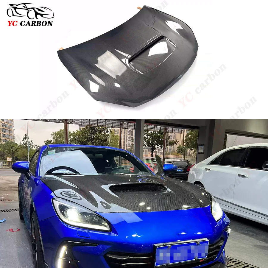 

Carbon Fiber Original Hood For Toyota GR86 Subaru BRZ 2019+ WRC Style FRP Front Hood Ventilation Cover Upgrade body kit