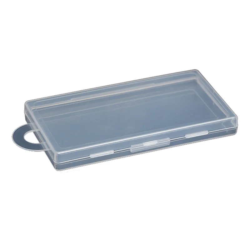 Hot Selling Small Parts Thin Transparent Collapsible Plastic Boxes Small Jewelry Storage Packaging Box 11.5*6.1*1.3cm