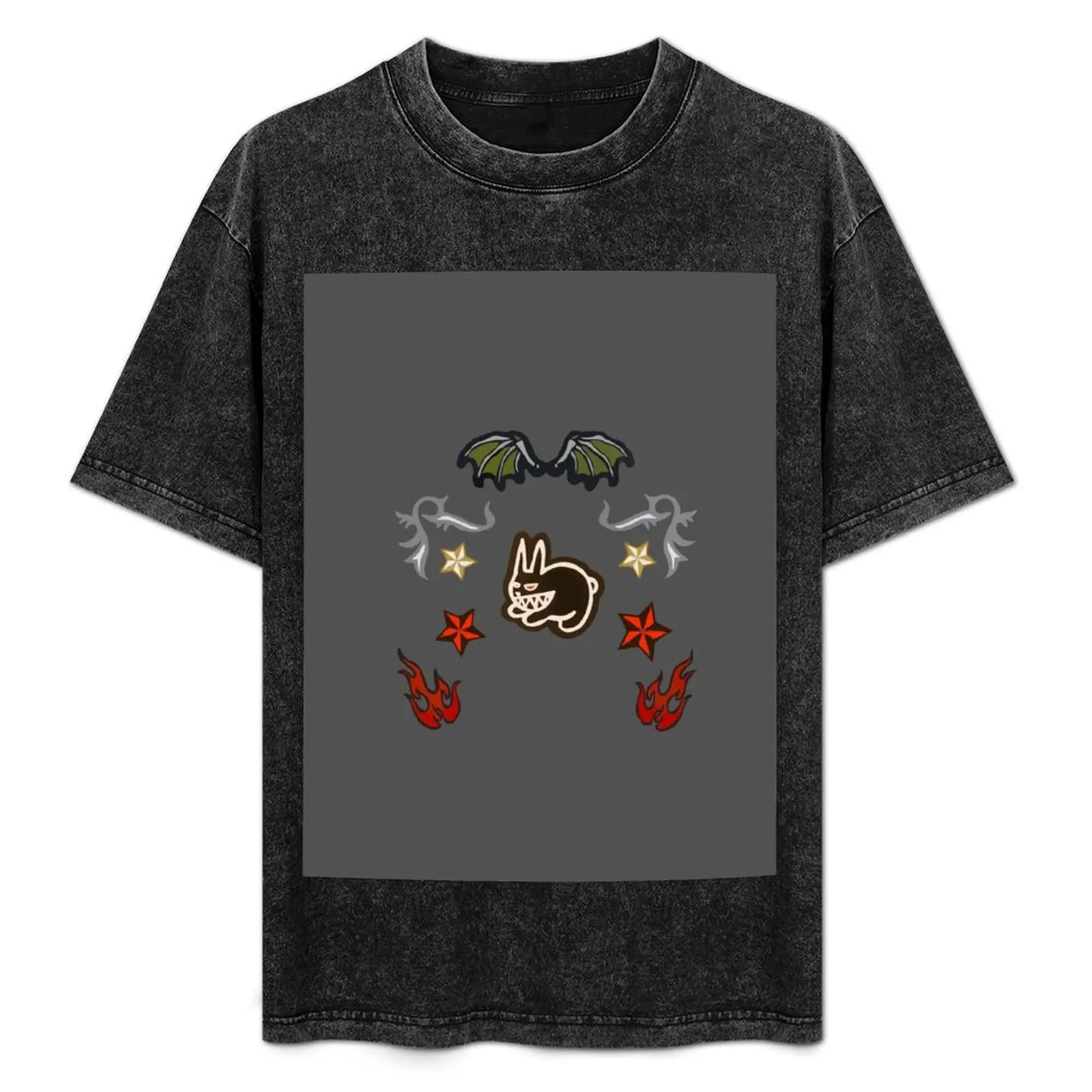 

Evil bunny and other guitar's designs T-Shirt Casual Everyday Wear T-Shirt