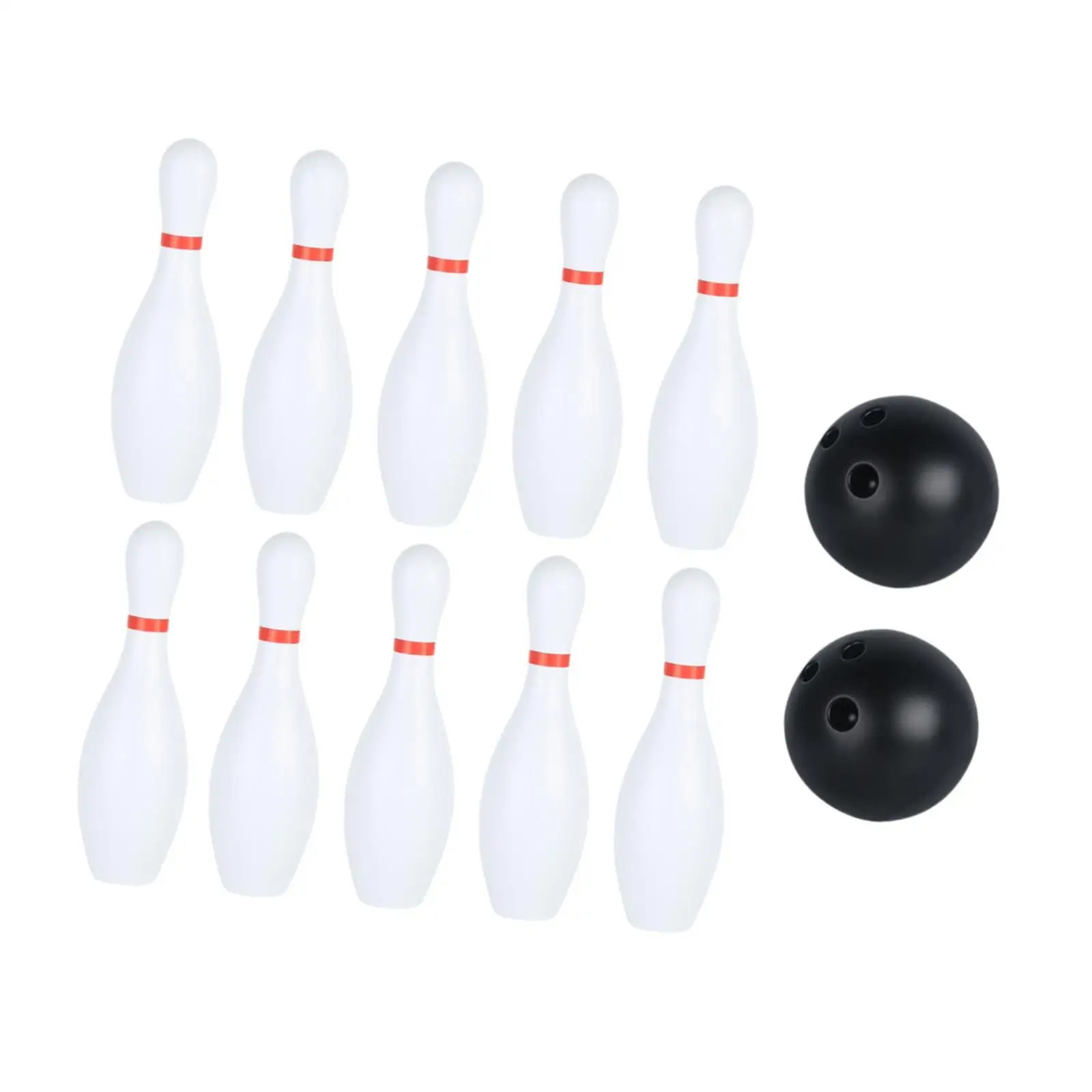 Kids Bowling Set Outdoor Sports Game Early Development 10 Bowling Pin and 2 Balls Montessori Toy for Lawn, Gathering Backyard