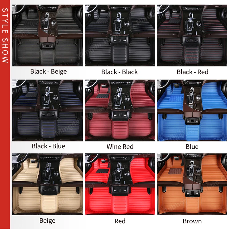 Custom Car floor mats for Ford Mustang 2011 2012 2013 2014 auto foot Pads automobile carpet cover interior accessories