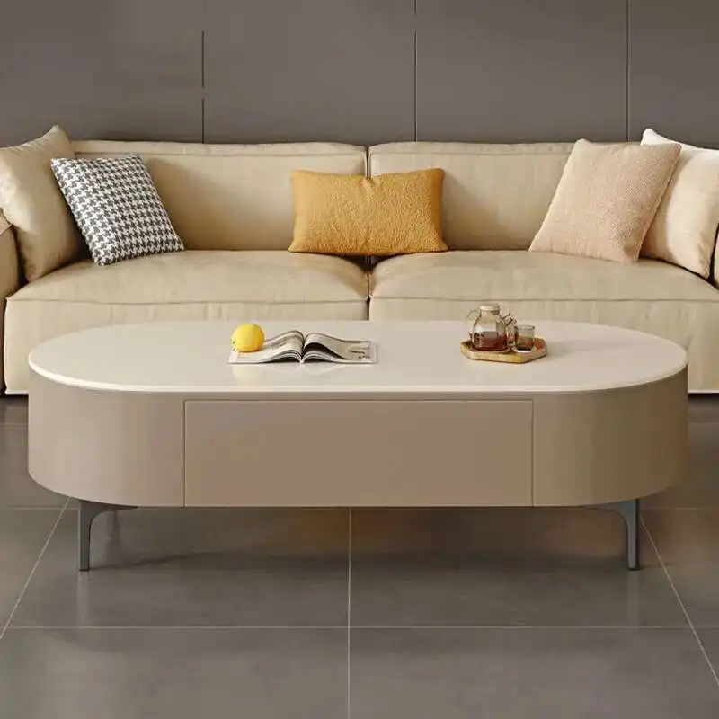 

Aesthetic Luxury Coffee Table Decoration Living Room Nordic Glam Coffee Table Modern Oval Unique Mesitas De Noche Home Furniture