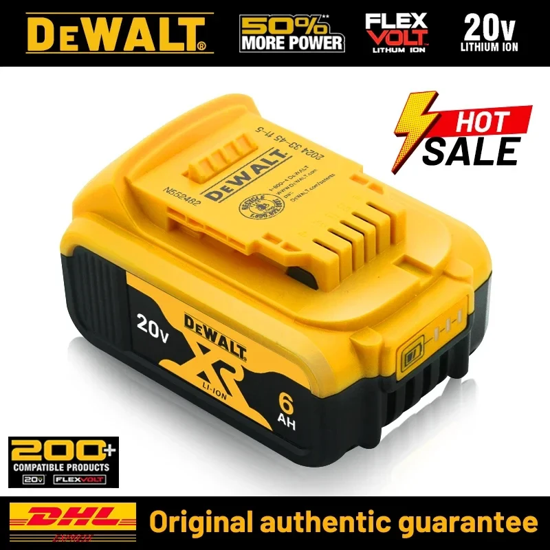 

20V 6.0Ah MAX Battery Power Tool Replacement for DeWalt DCB205 DCB 206 DCB181 DCB182 DCB200 20V 5A 6A 18Volt 20v Battery