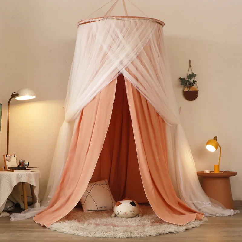 Антимоскитная Штора Mosquito Net Integrated Bed Curtain Blackout Bed Canopy Bed Tent Light Blocking Room Decoration