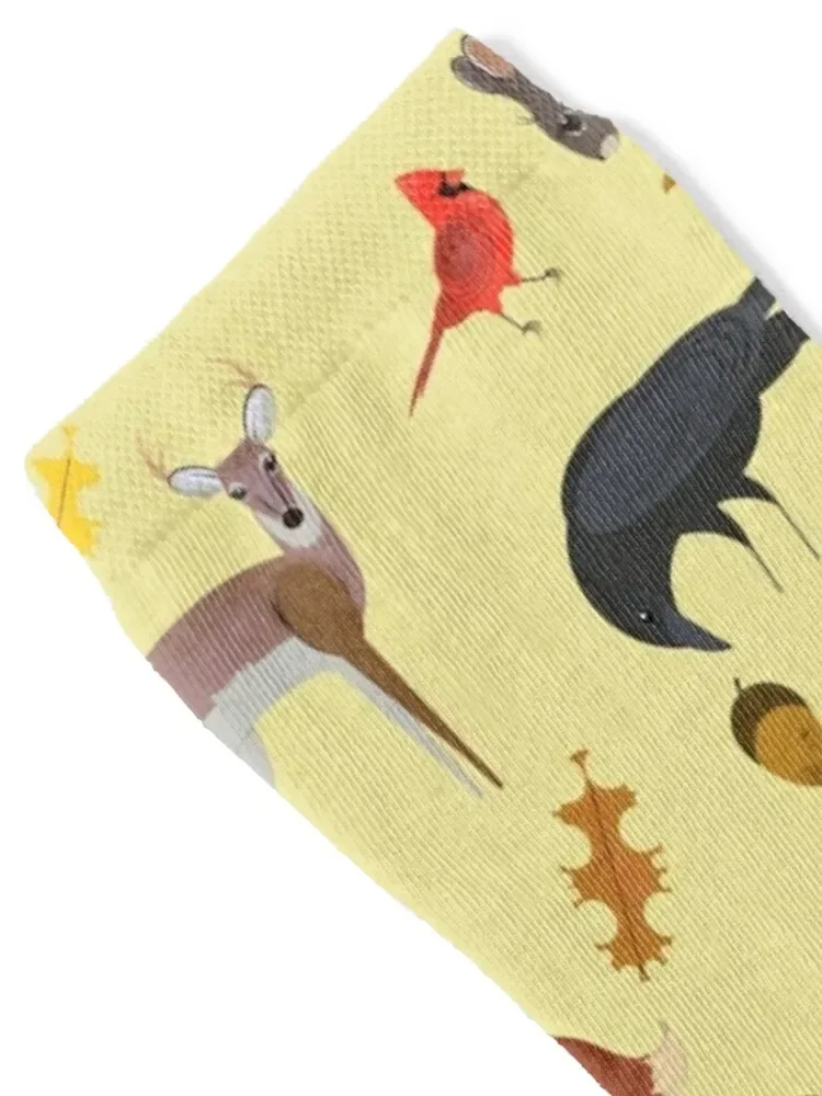 North American Wildlife Socks Crossfit winter gifts Climbing colored Socks For Women Men's