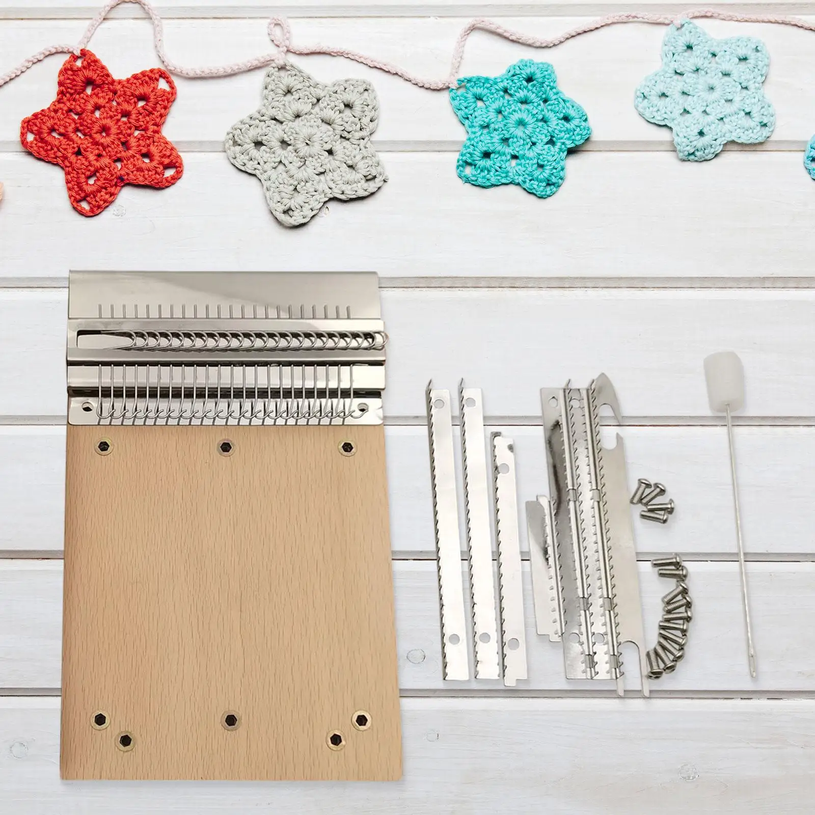Hand DIY Small Weaving Loom Machine for Wool Knitting Sewing Accessories and Beginner Art Projects