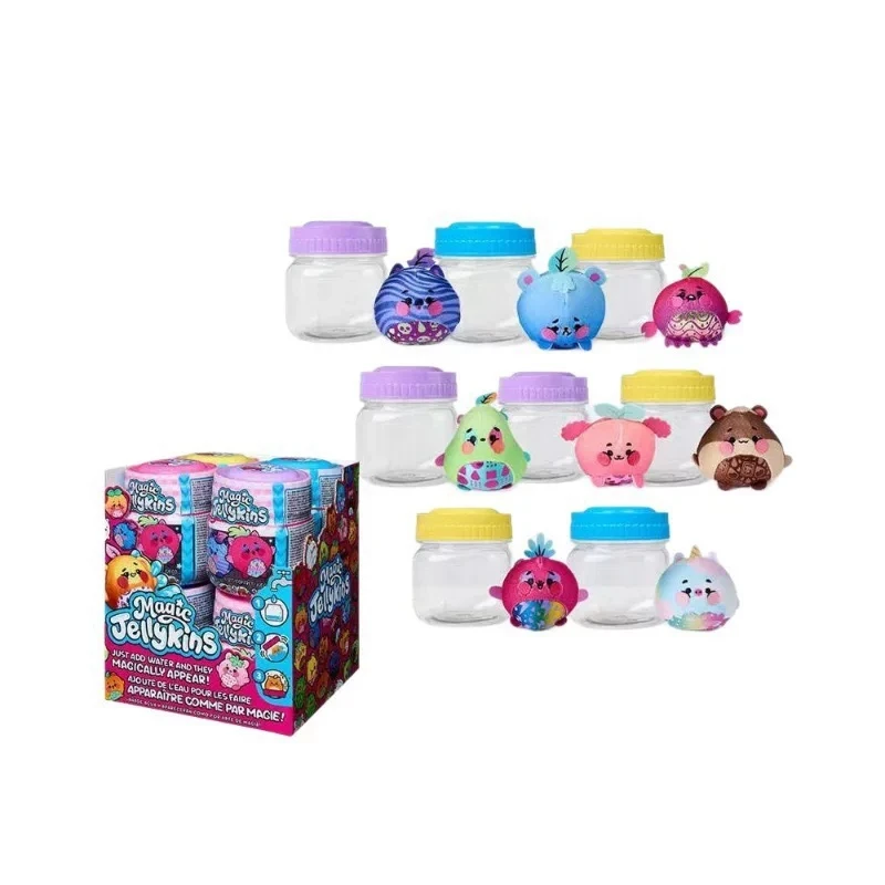Magic Jellykins Plush Toy, Mix Water to Reveal Surprise Stress Relief Fidget Toy