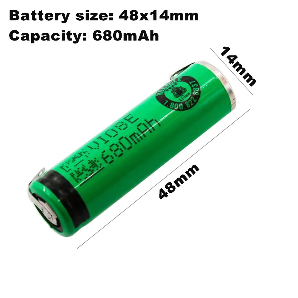 14500 3.7V بطارية لشركة فيليبس S3000 S3310 S3550 S3560 S3580 S3590 S3201 S3202 S3203 S3100 S3110 S3120 S3510 S3520 ماكينة حلاقة #4