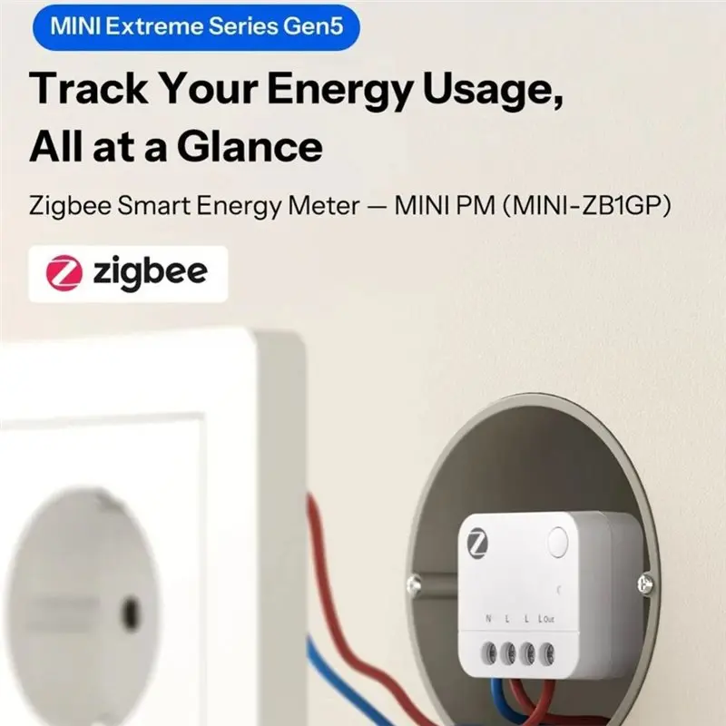 ABLN-MINI-ZB1GP MINI PM Zigbee Power Energy Meter 16A Max