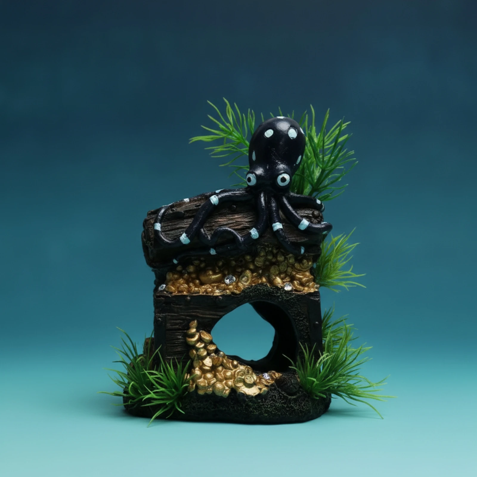 Resin Aquarium Decoration Freestanding Resin Aquarium Ornament Aquatic Tank Ornament Sculpted Weathered for Aquascaping