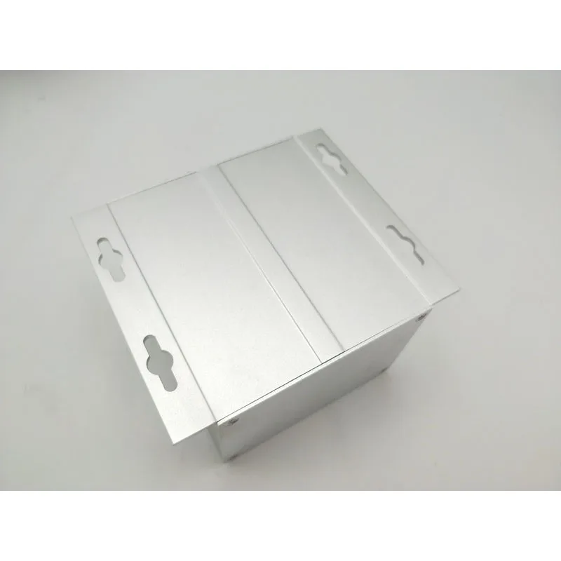 Carcasa de aluminio plateado para manualidades, caja de instrumentos PCB de 120x65x100/130mm, se puede perforar, grabar letras