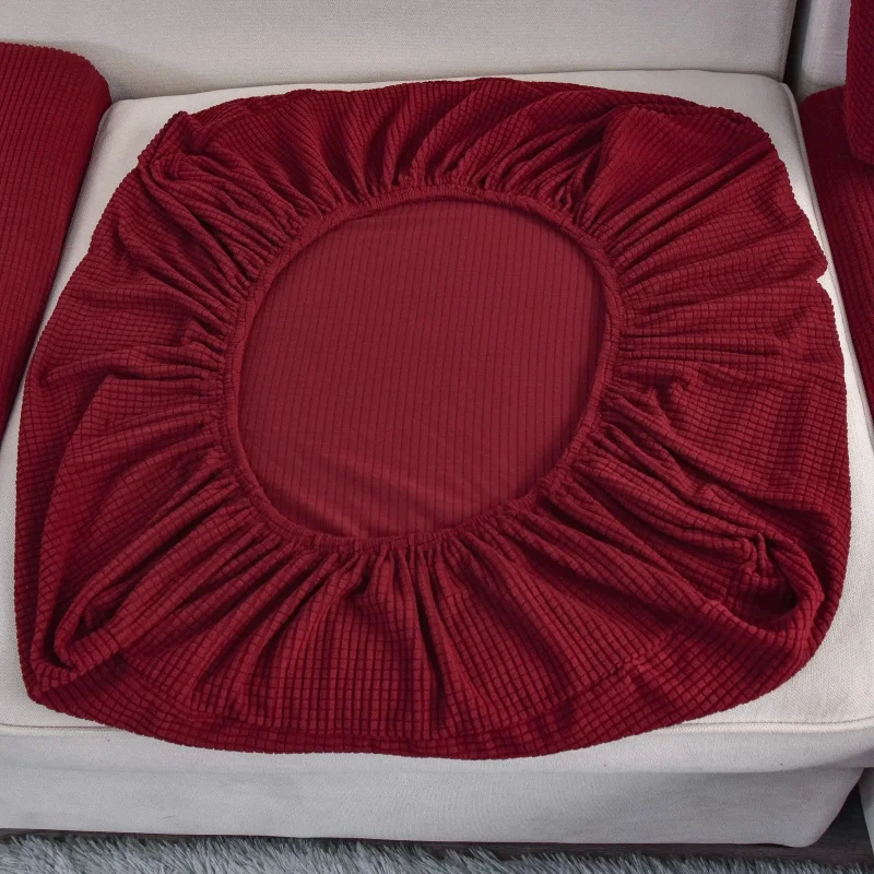 Verdickter, elastischer Sofabezug für das Wohnzimmer, einfarbiger Möbelschutz, Sofakissenbezug, abnehmbarer Sofabezug. – Detail 20
