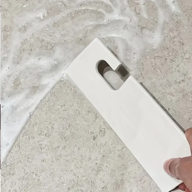Water Blade for Cleaning Bathroom Shower Mirror Glass, Silicone Squeegee with Hanging Hook,Kitchen Countertop Sink