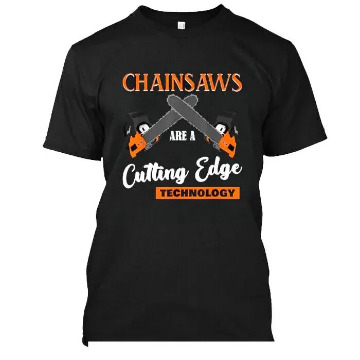 NWT!! CUSTOM NWT 24944 Chainsaw Joke Chain Saw SHIRT BLACK FOR MEN WOMEN S-5XL