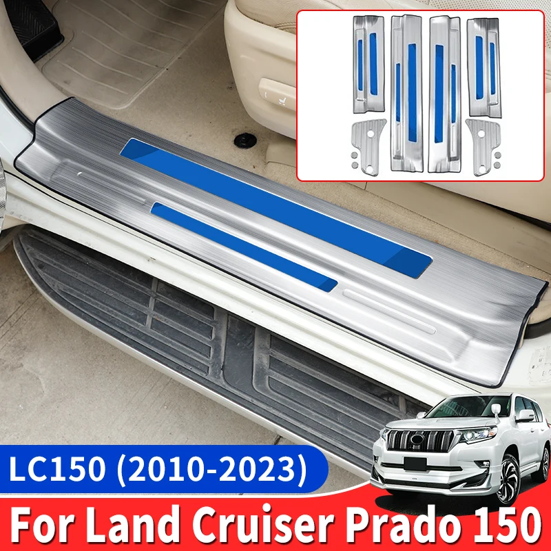 

For Toyota Land Cruiser Prado 150 LC150 FJ150 2010-2022 Interior Modification Accessories Pedal Threshold Protection body kit