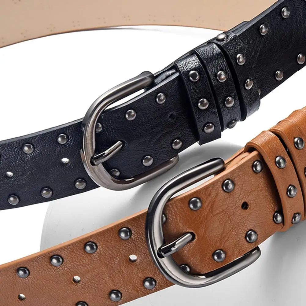 الاتجاه برشام حزام معدني الهرم حزام للرجال النساء فاسق حزام البنطال الجينز القوطية الظلام نمط شخصية أحزمة للجنسين