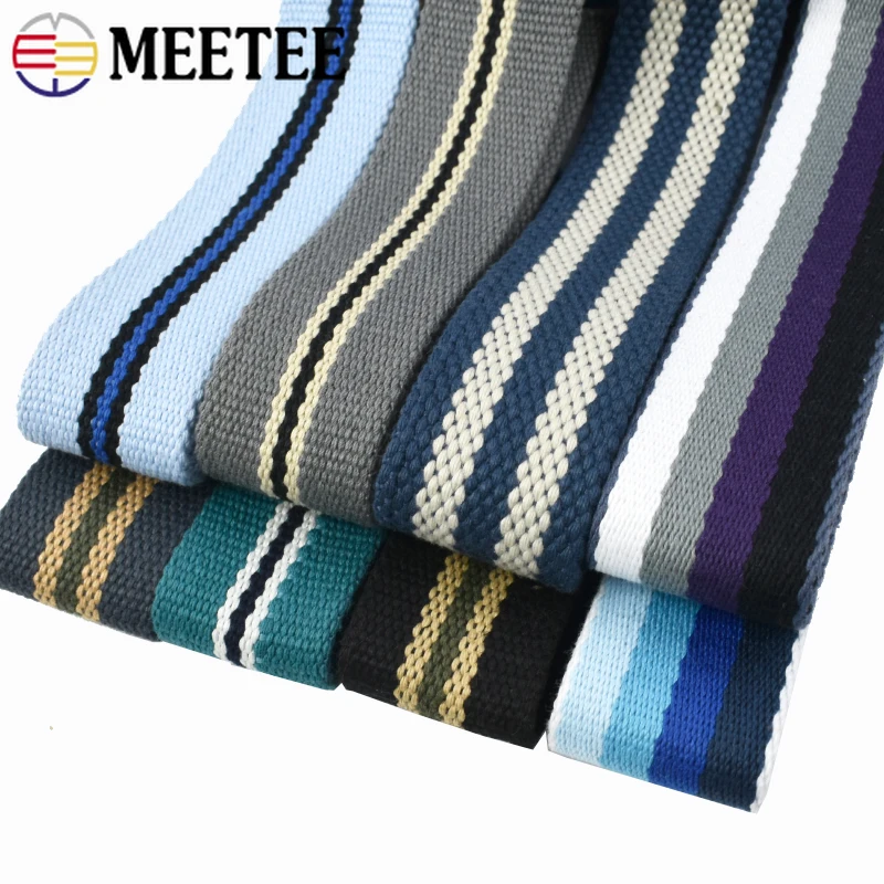 2M 38mm Canvas Webbing Tapes 2.5mm Thick Polyester Cotton Ribbon Strap for Binding Belts Bag Clothing DIY Sewing Accessories