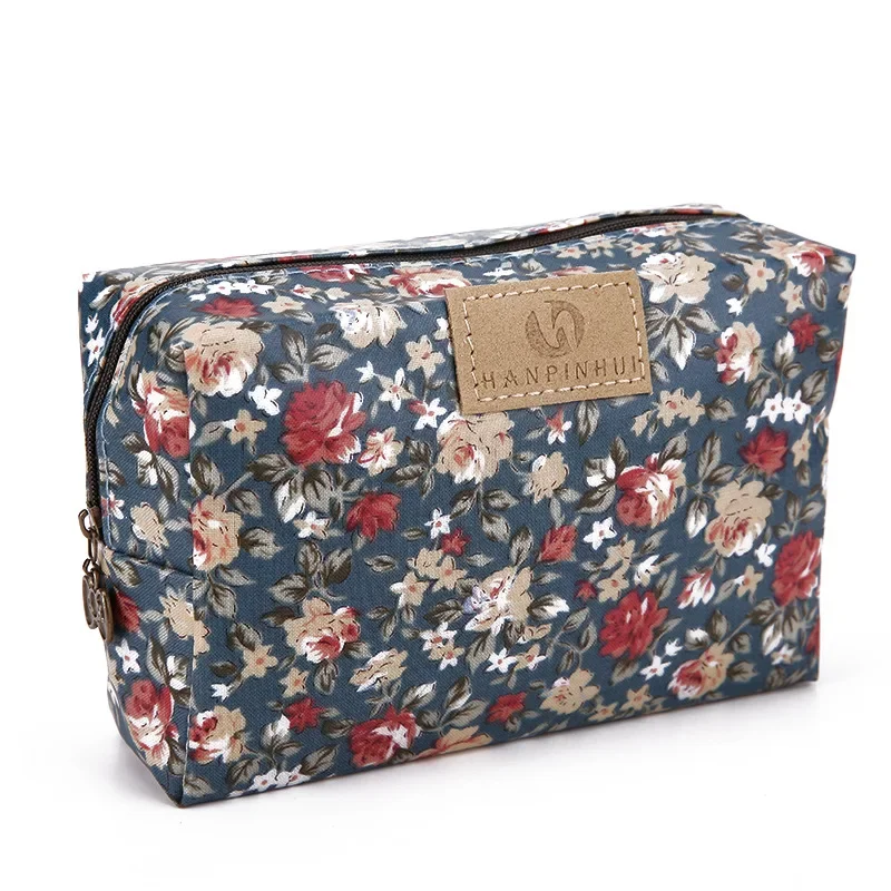 Waterproof printing Oxford Makeup Bags With Multicolor Pattern Cute Cosmetics Pouchs For Travel Ladies Women Cosmetic Bag