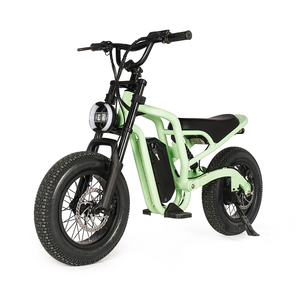 

Kids E Bike Electric Dirt Bike with 250W/500W Bafang Motor Fat Tire and Lithium Battery Ride-on for Boys OEM Available