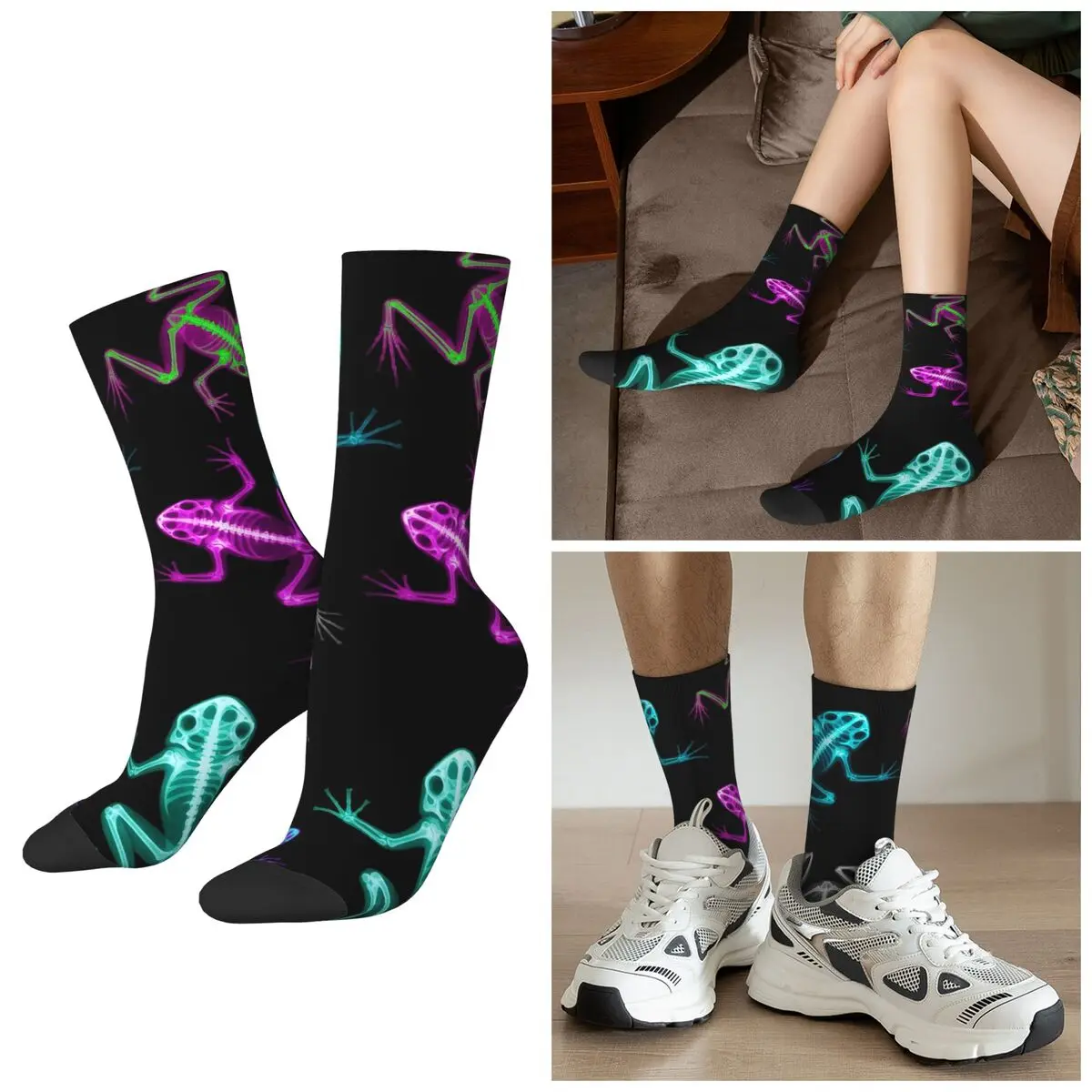 

Всесезонные носки X Ray Frog Color, носки в стиле Харадзюку, чулки в стиле хип-хоп для мужчин и женщин, подарки