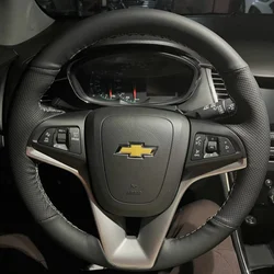 Customization Hand Sewing Microfiber Leather Car Steering Wheel Cover Accessories For Chevrolet Cruze Hatchback Sedan 2009-2014