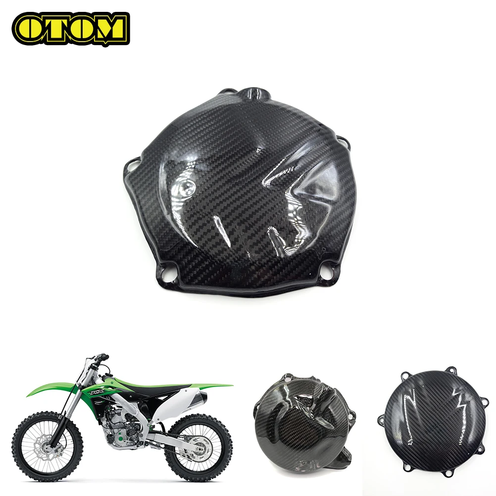 

Motorcycle For KAWASAKI Clutch Cover Engine Carbon Fiber Protector Guard KX250 KX250F KX250X KLX230 KX450 KX450X KX450SR Bikes