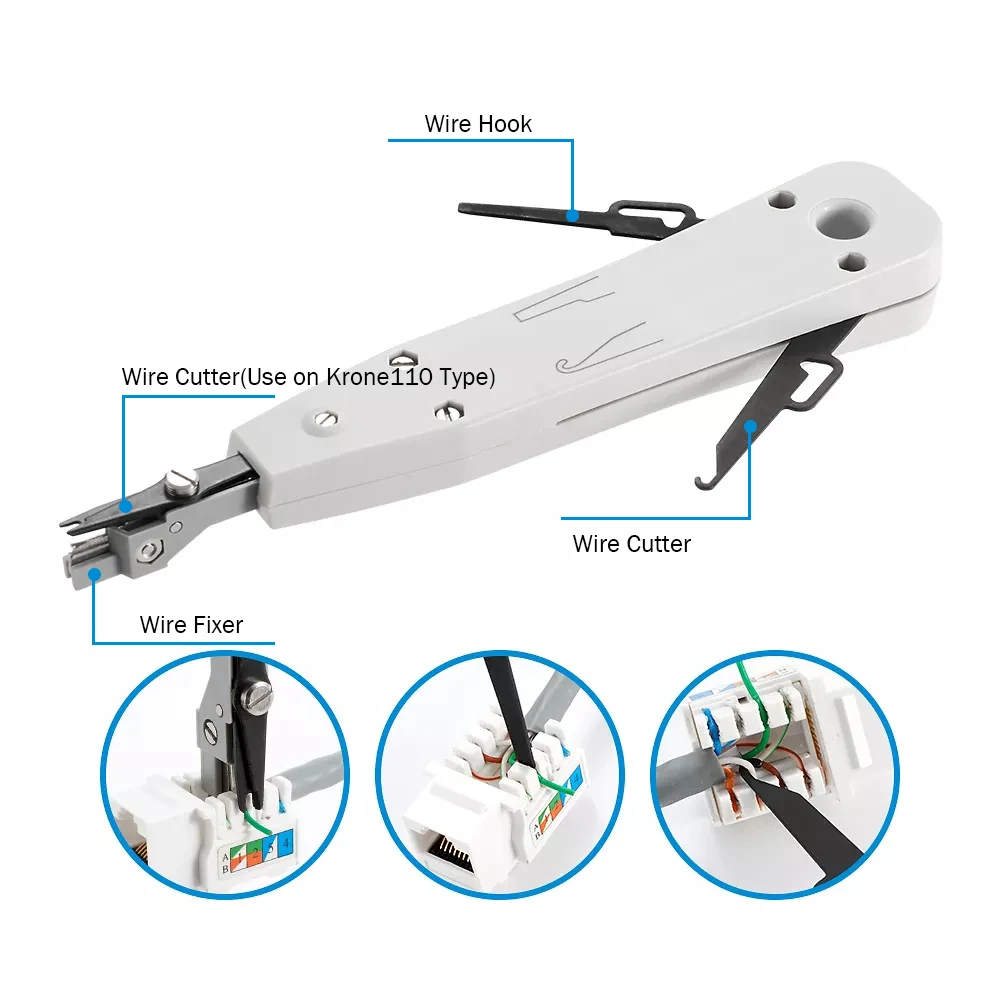 OPTFOCUS RJ45 Crimper Werkzeug Reparatur Tester Professionelle Tragbare Ethernet Crimper Clamp Kit Tasche Crimpen Netzwerk Kabel Tester.