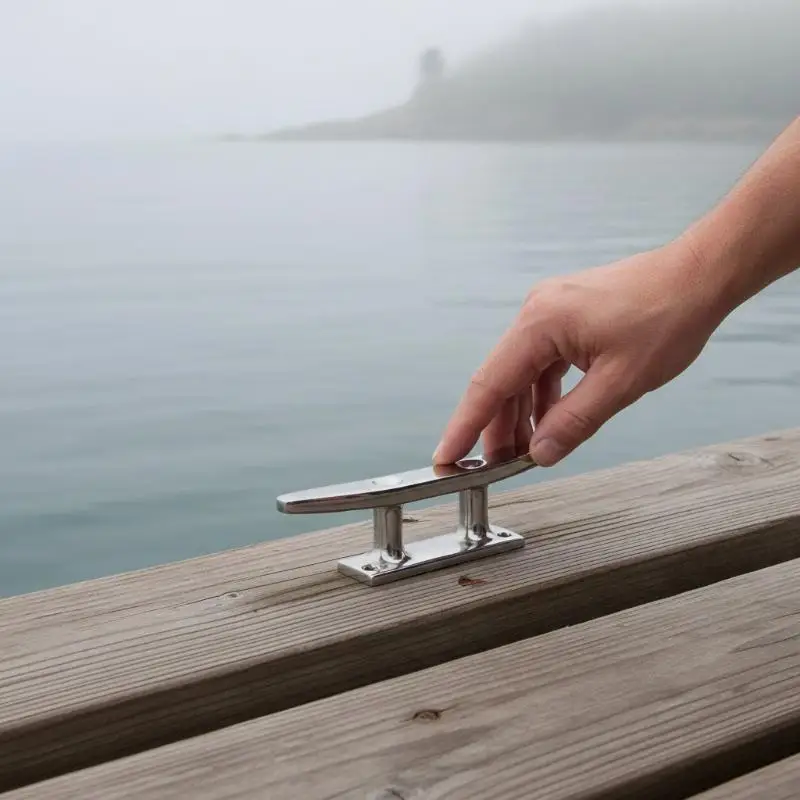 

1Pc 4" 5" 6" Combo Mooring Cleat 2 Hole 316 Stainless Steel Polished Boat Cleats For Marine Boat Deck Rope Tie Yacht Hardware