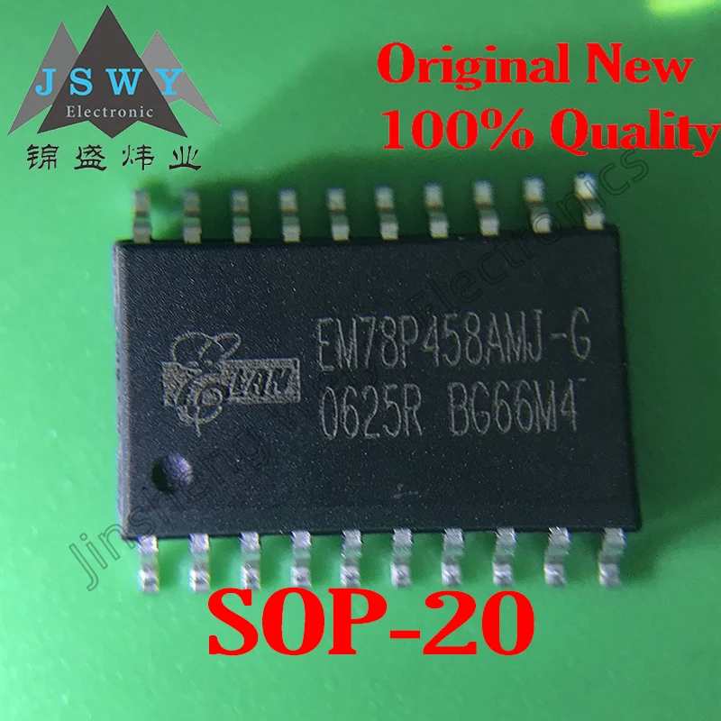 

(5/20pcs) EM78P458AMJ-G EM78P458AMJ SOP-20 8-bit MCU chip 100% original stock New stock Fast delivery